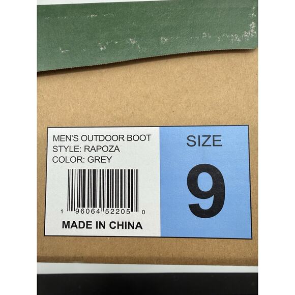 EDDIE BAUER Grey Rapoza Outdoor Hiking Trail Sneaker Boots MENS Sz 9 main image 5